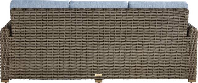 Siesta Key Driftwood Outdoor Sofa with Steel Cushions - Thumbnail - Image 4