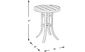 Siesta Key Gray 30" Round Balcony Height Outdoor Dining Table with Umbrella Hole