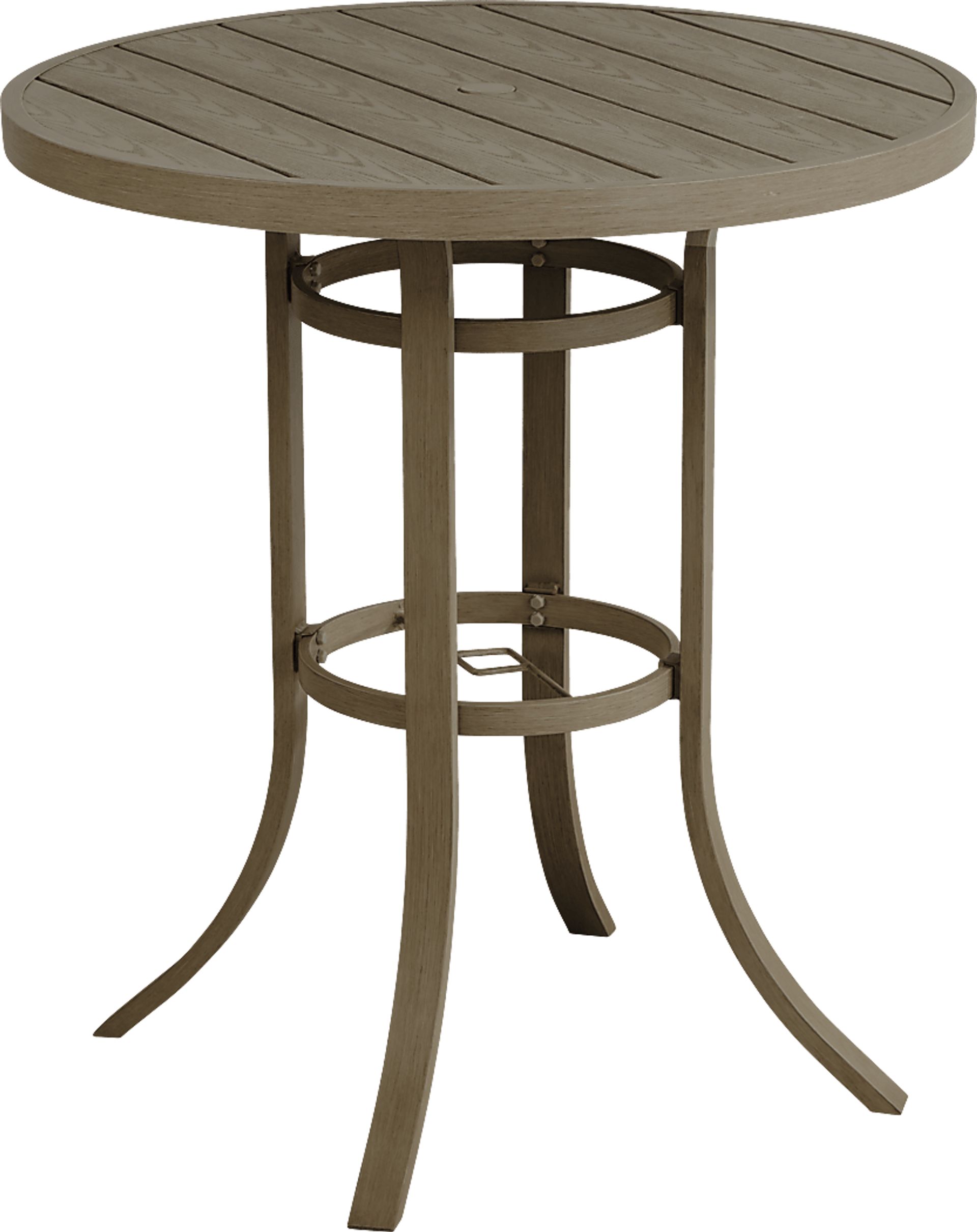 Siesta Key Gray 5 Pc 40" Round Bar Height Outdoor Dining Set - Image 2