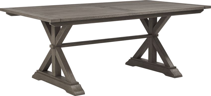 Siesta Key Light Wood 76 in. Rectangle Outdoor Dining Table