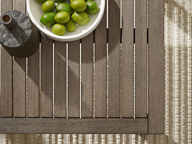 Siesta Key Gray Outdoor Cocktail Table - Thumbnail - Image 2