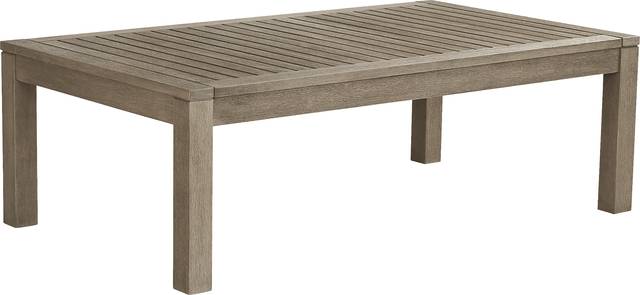 Siesta Key Gray Outdoor Cocktail Table - Thumbnail - Image 1