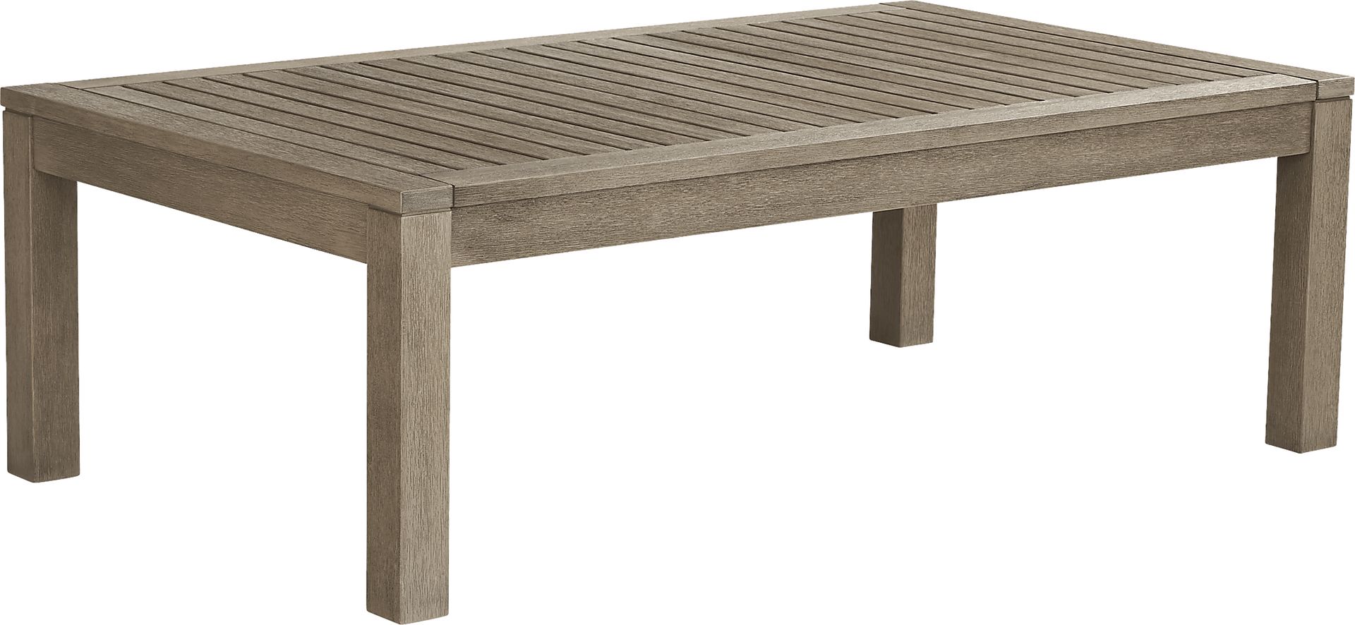 Siesta Key Gray Outdoor Cocktail Table - Image 1