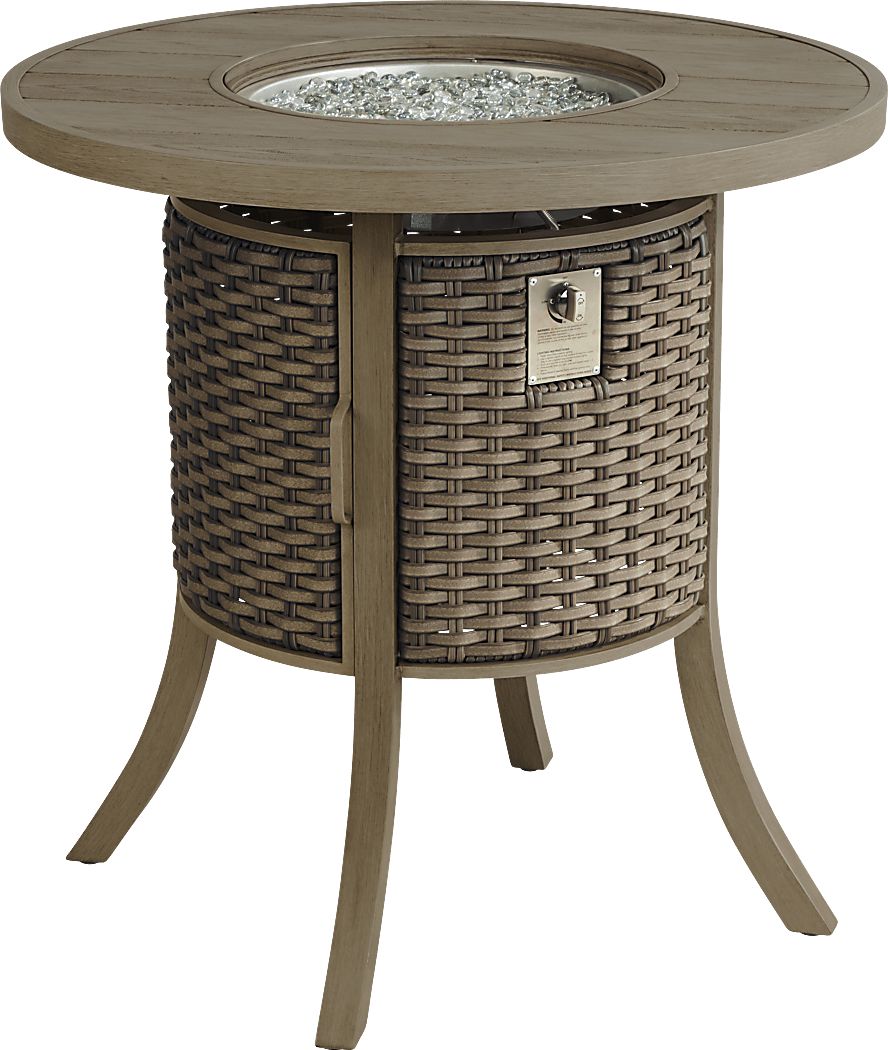 Siesta Key Outdoor Fire Bar Chat Set - Thumbnail 5