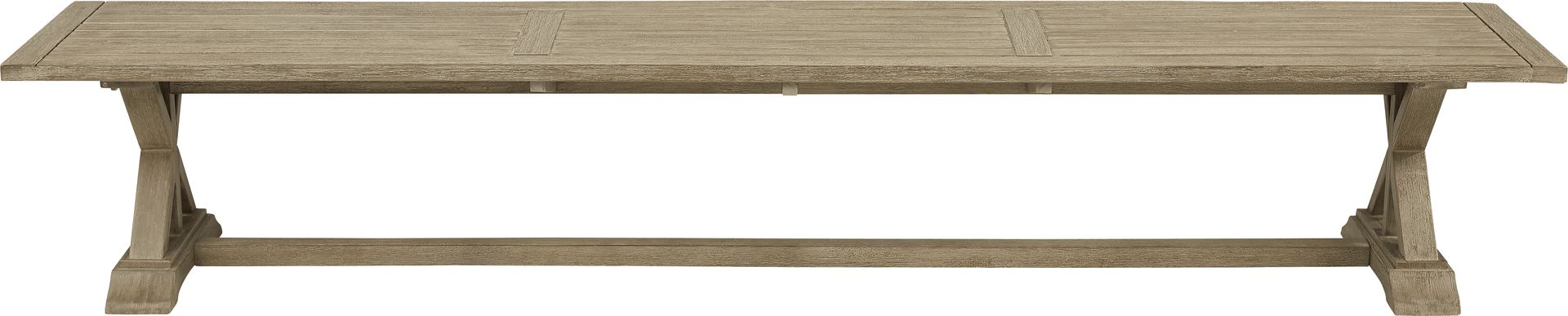 Siesta Key Light Wood 102 in. Outdoor Dining Bench - Image 1