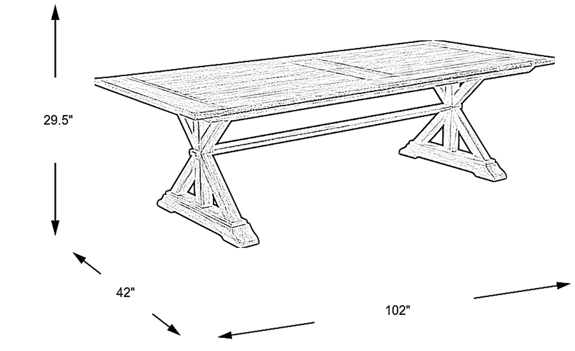 Dimension Image. Please refer to the Dimension Tab on this page for dimension details.