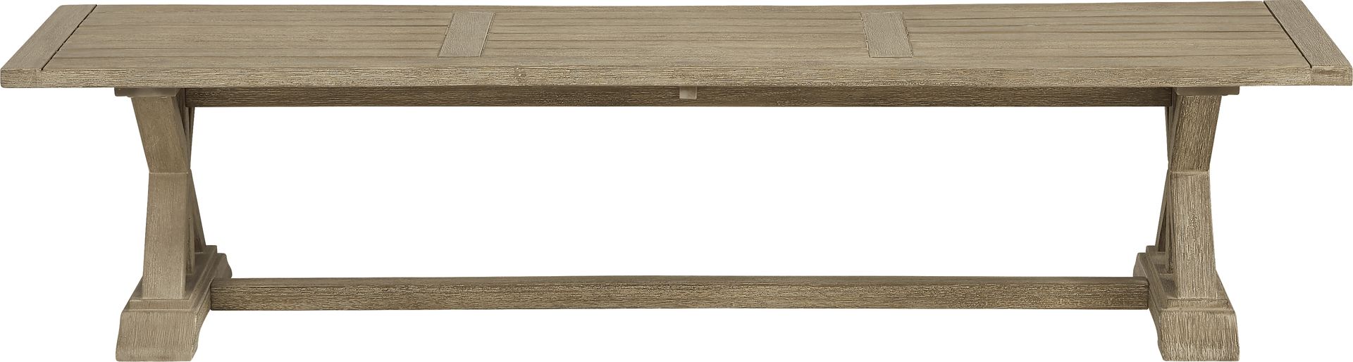Siesta Key Light Wood Outdoor Dining Bench - Image 2