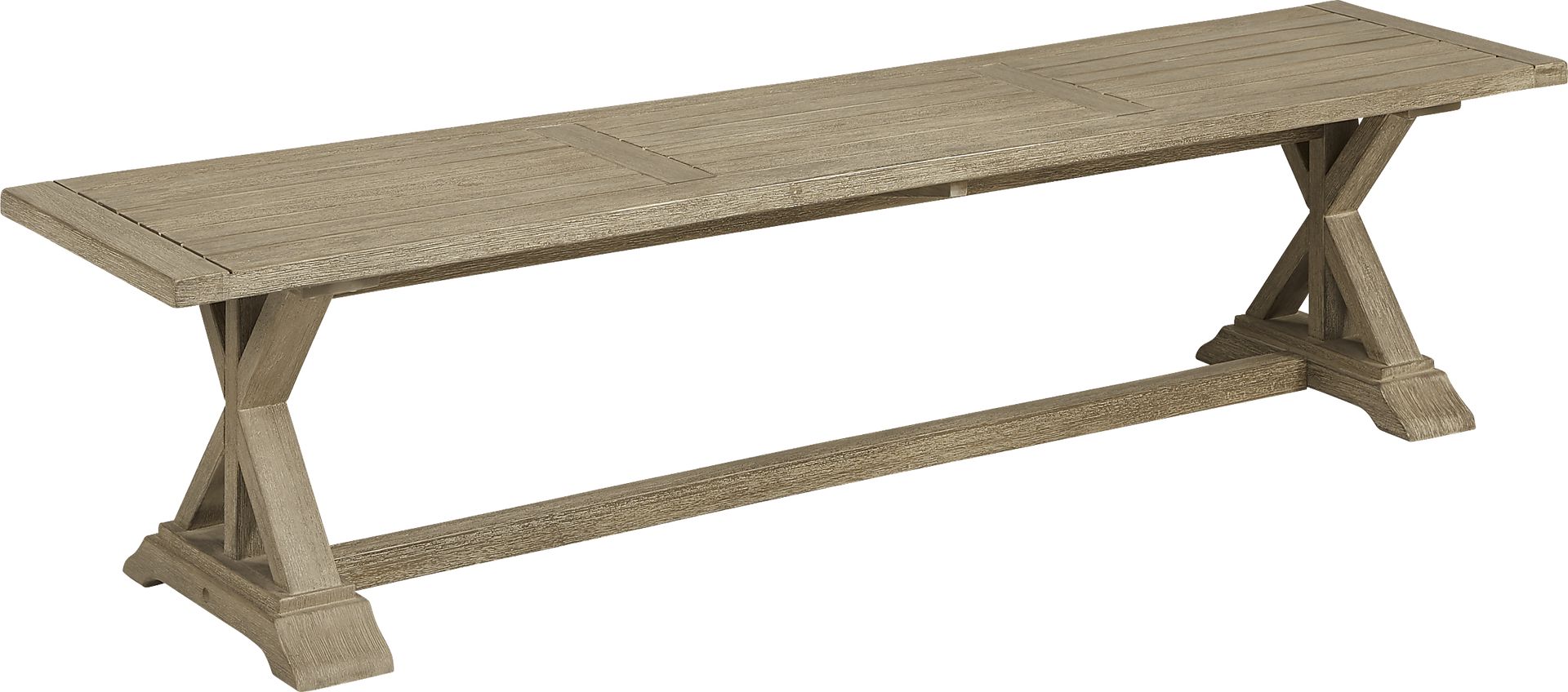 Siesta Key Light Wood Outdoor Dining Bench - Image 1