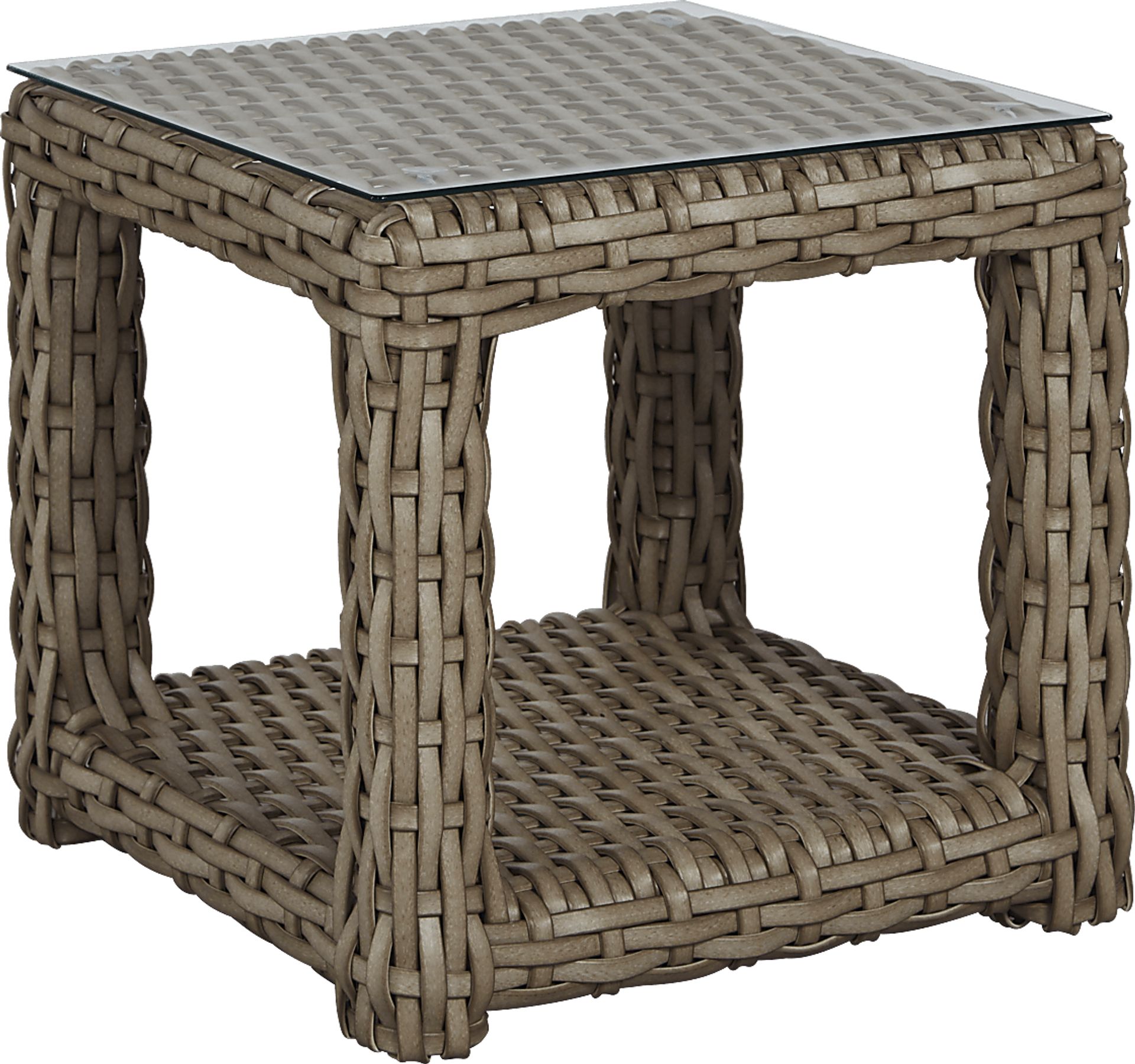 Siesta Key Driftwood Outdoor End Table - Image 1