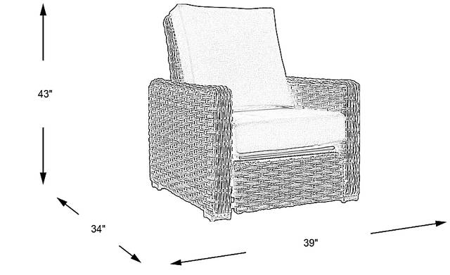 Dimension Image. Please refer to the Dimension Tab on this page for dimension details.