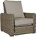 Siesta Key Driftwood Outdoor Recliner with Sand Cushions