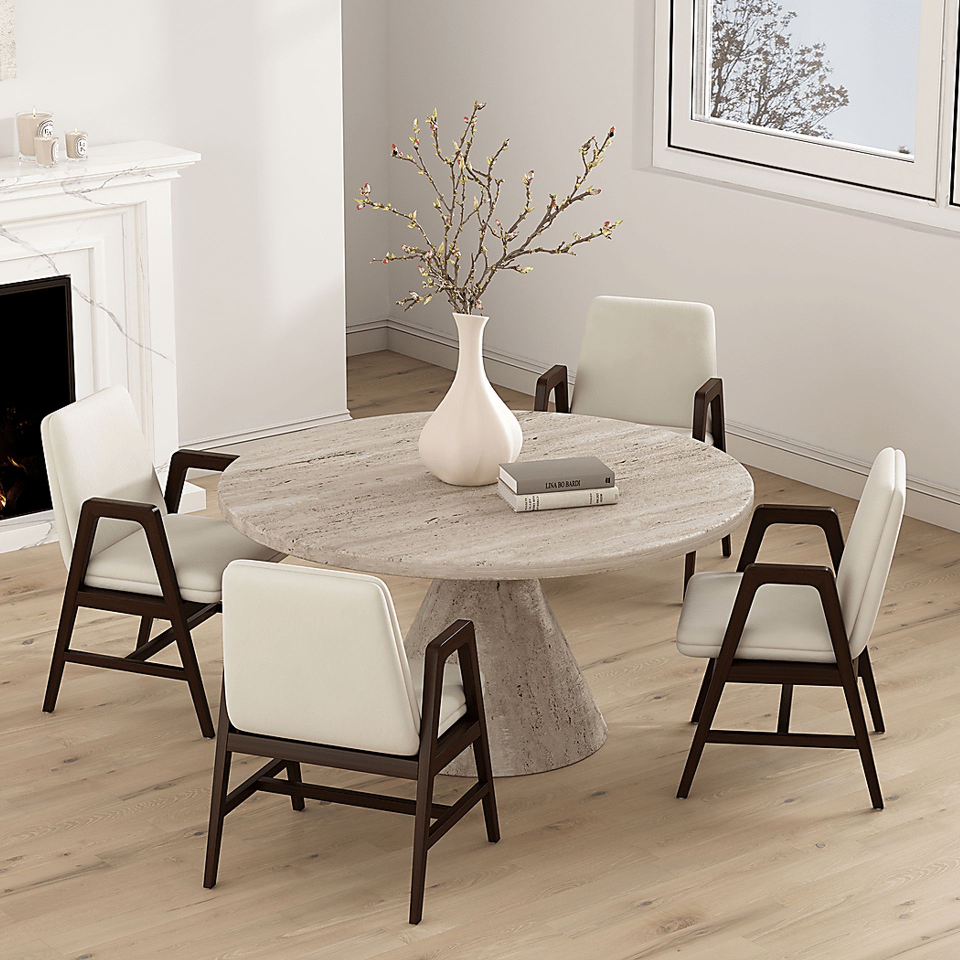 Signett Cream Arm Chair - Image 3