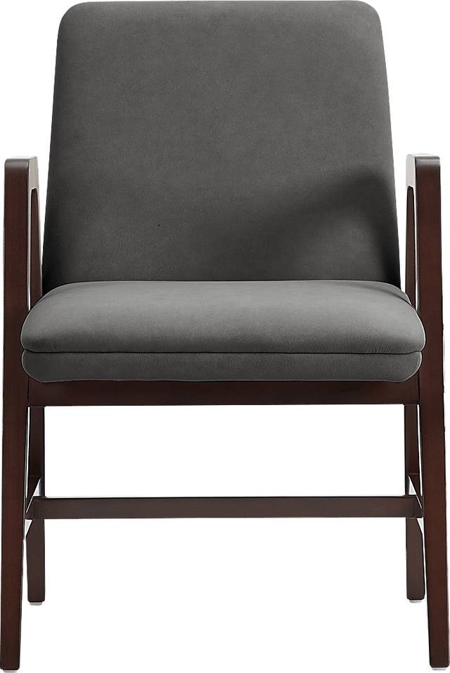 Signett Dark Gray Arm Chair - Thumbnail - Image 1