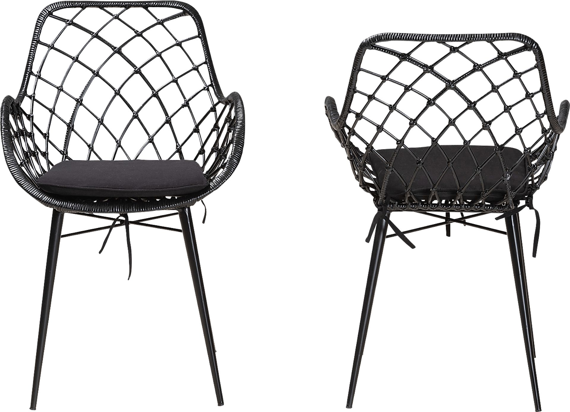 Sigourney Black Dining Chairs, Set of 2 - Image 3