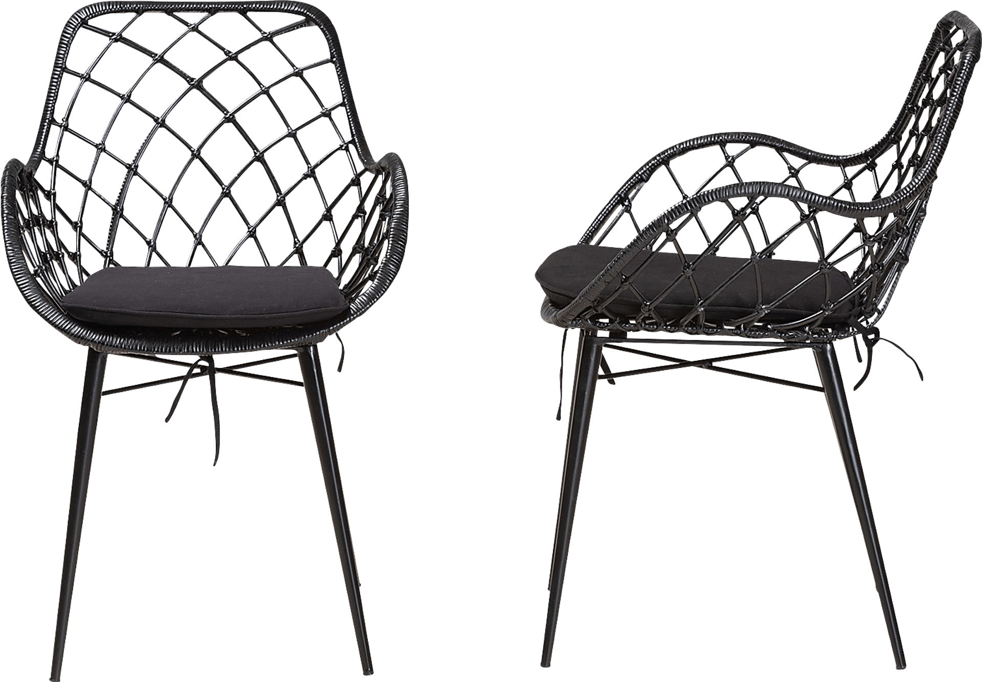 Sigourney Black Dining Chairs, Set of 2 - Image 4
