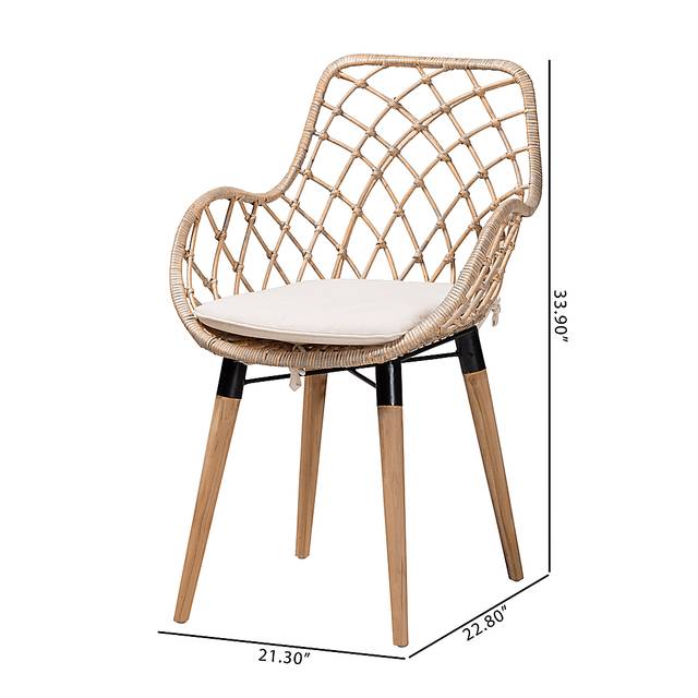 Sigourney Natural Dining Chair, Set of 2 - Thumbnail - Image 9