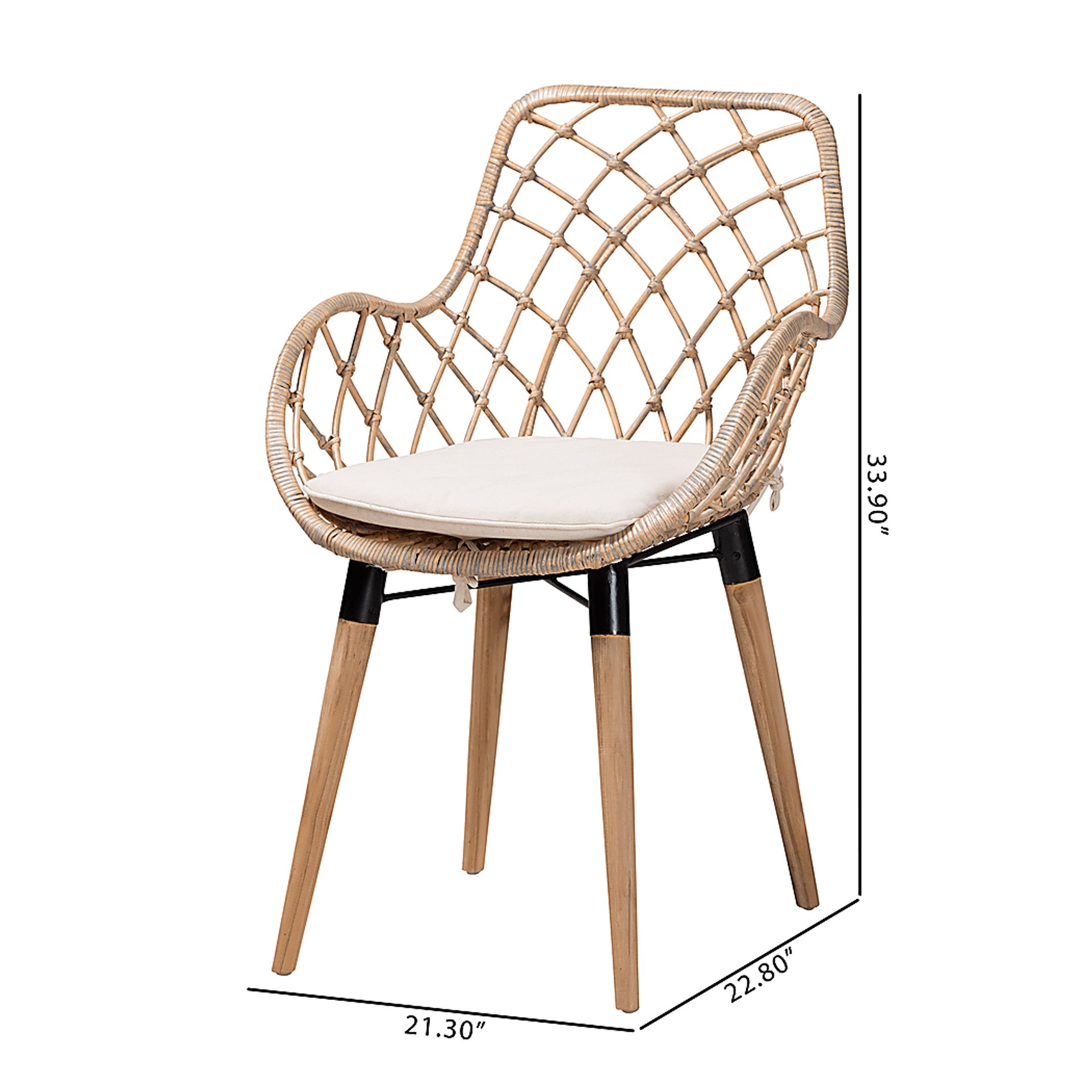 Sigourney Natural Dining Chair, Set of 2 - Image 9