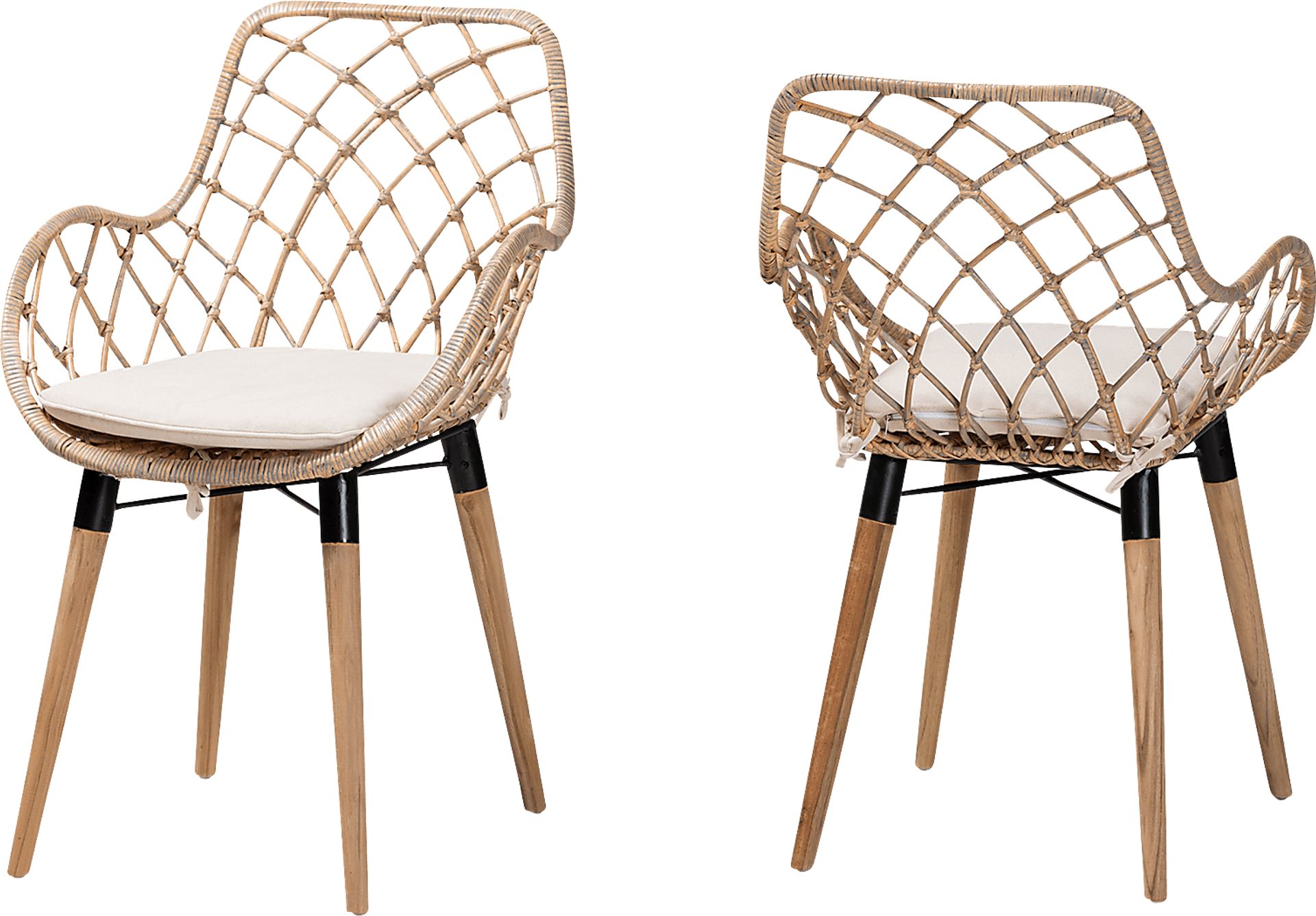 Sigourney Natural Dining Chair, Set of 2 - Image 1