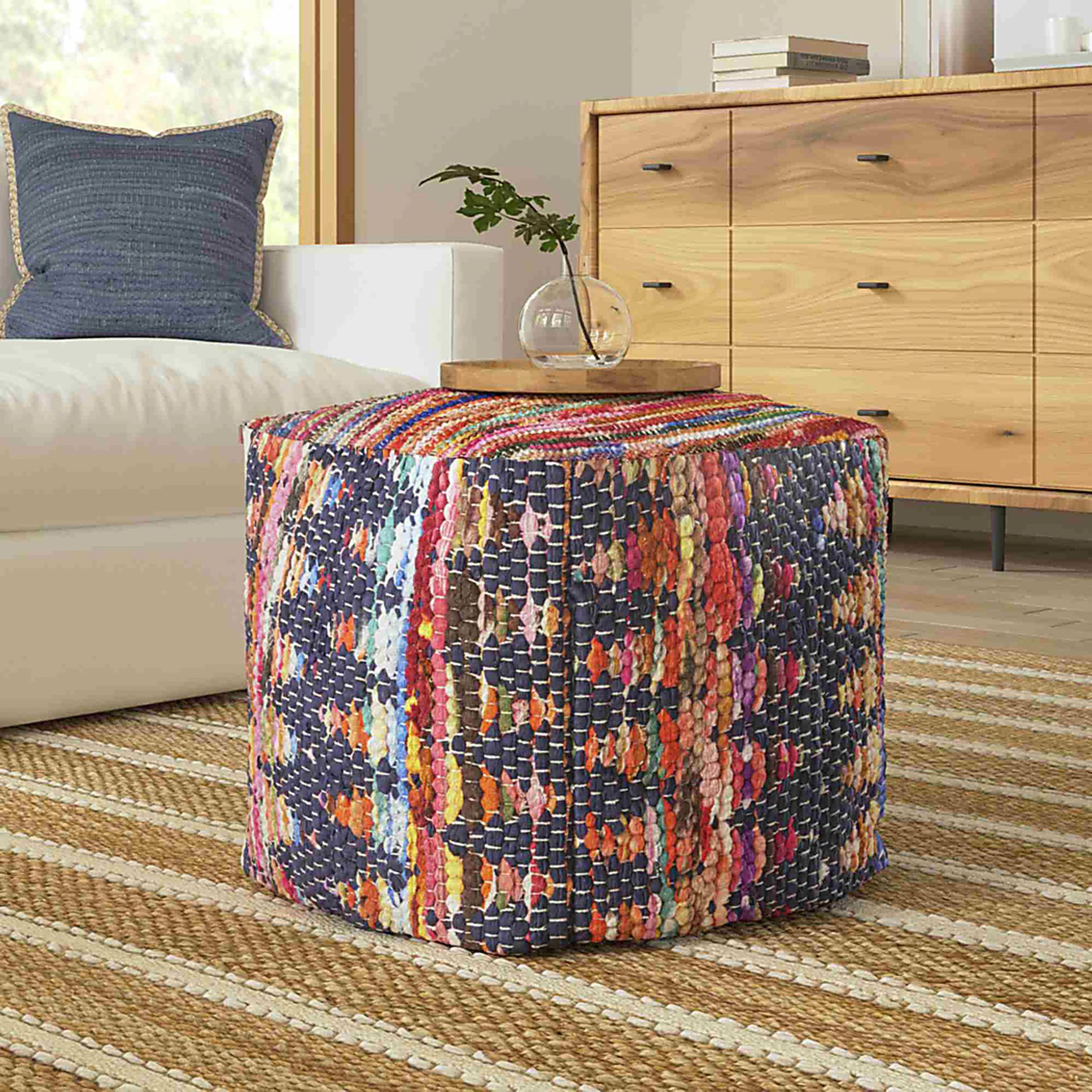 Sihle Denim Pouf - Image 2
