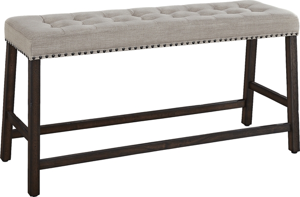 Silassie Brown Counter Height Bench