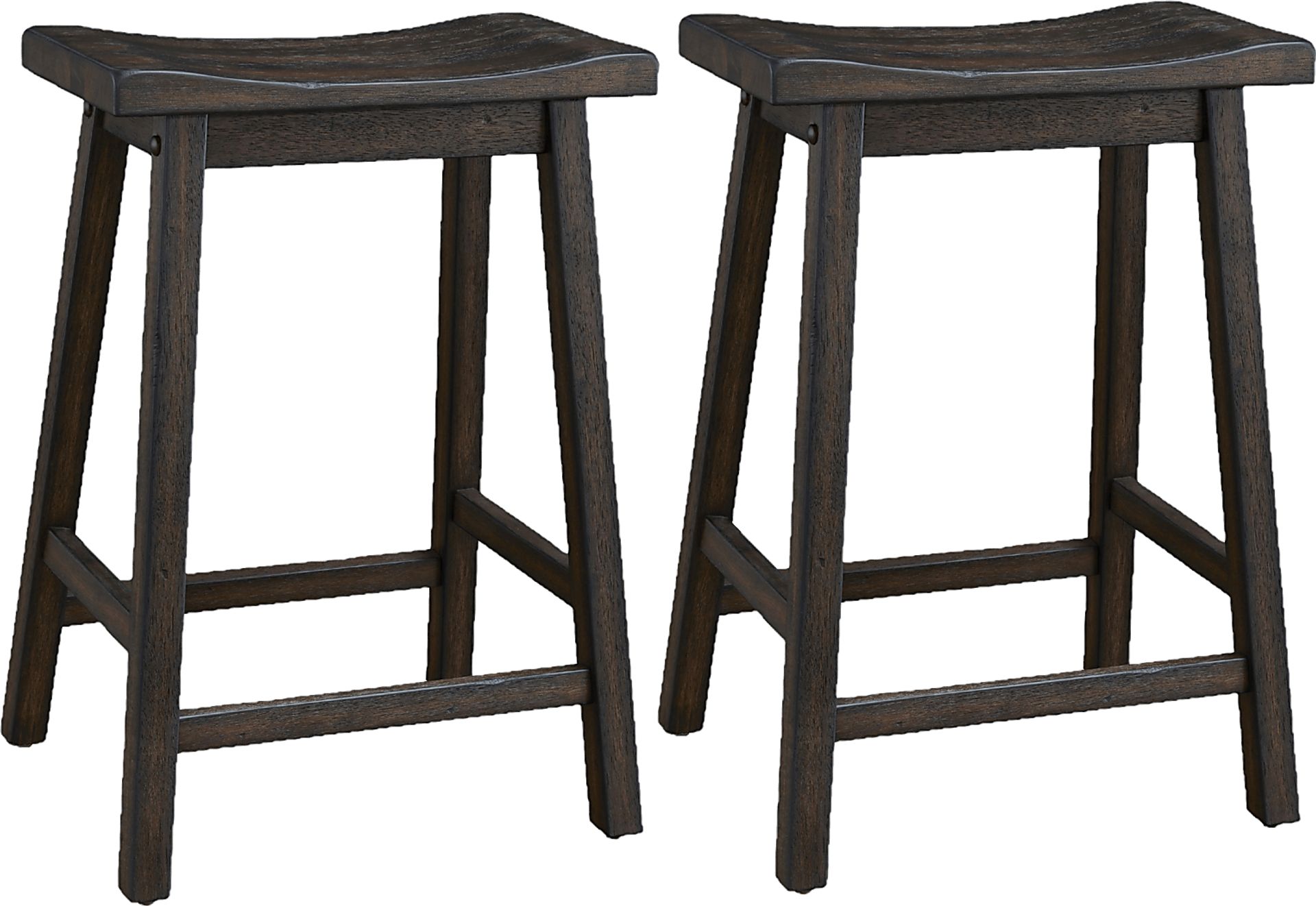 Silassie Brown Counter Stool, Set of 2 - Image 1