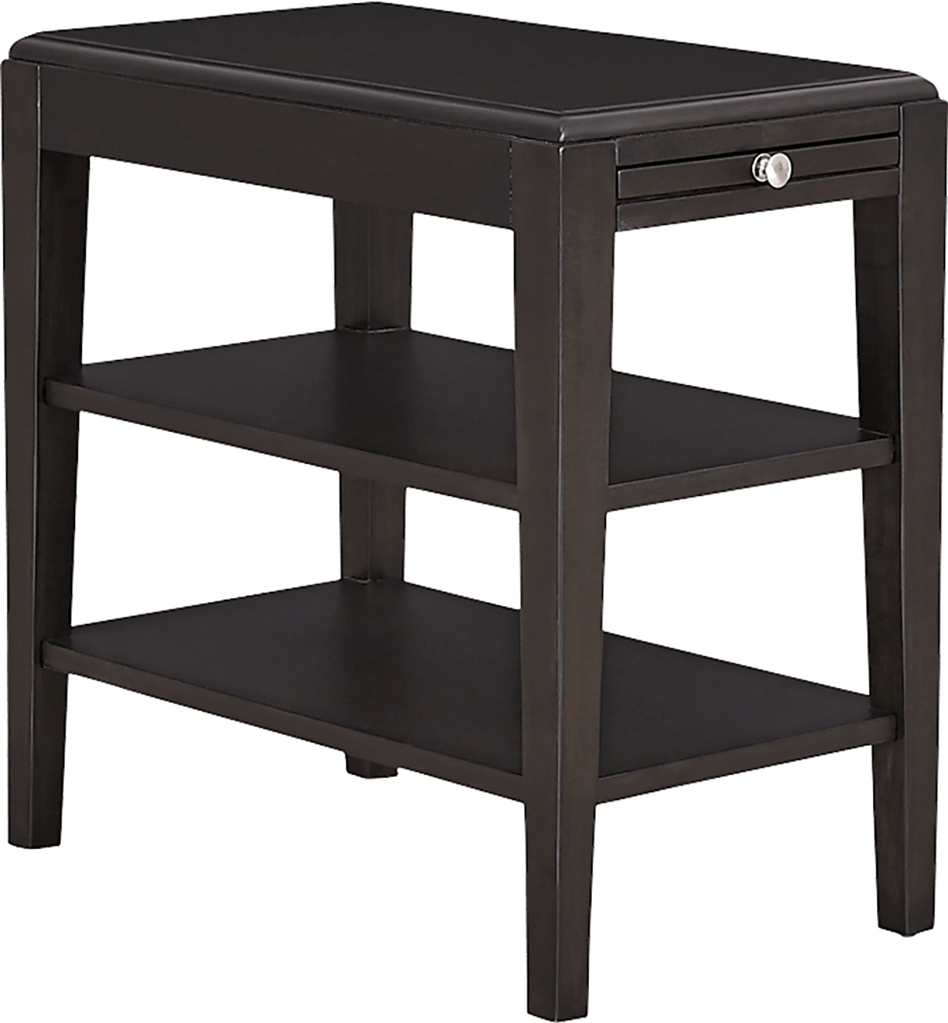 Silentwood Espresso Chairside Table - Image 1