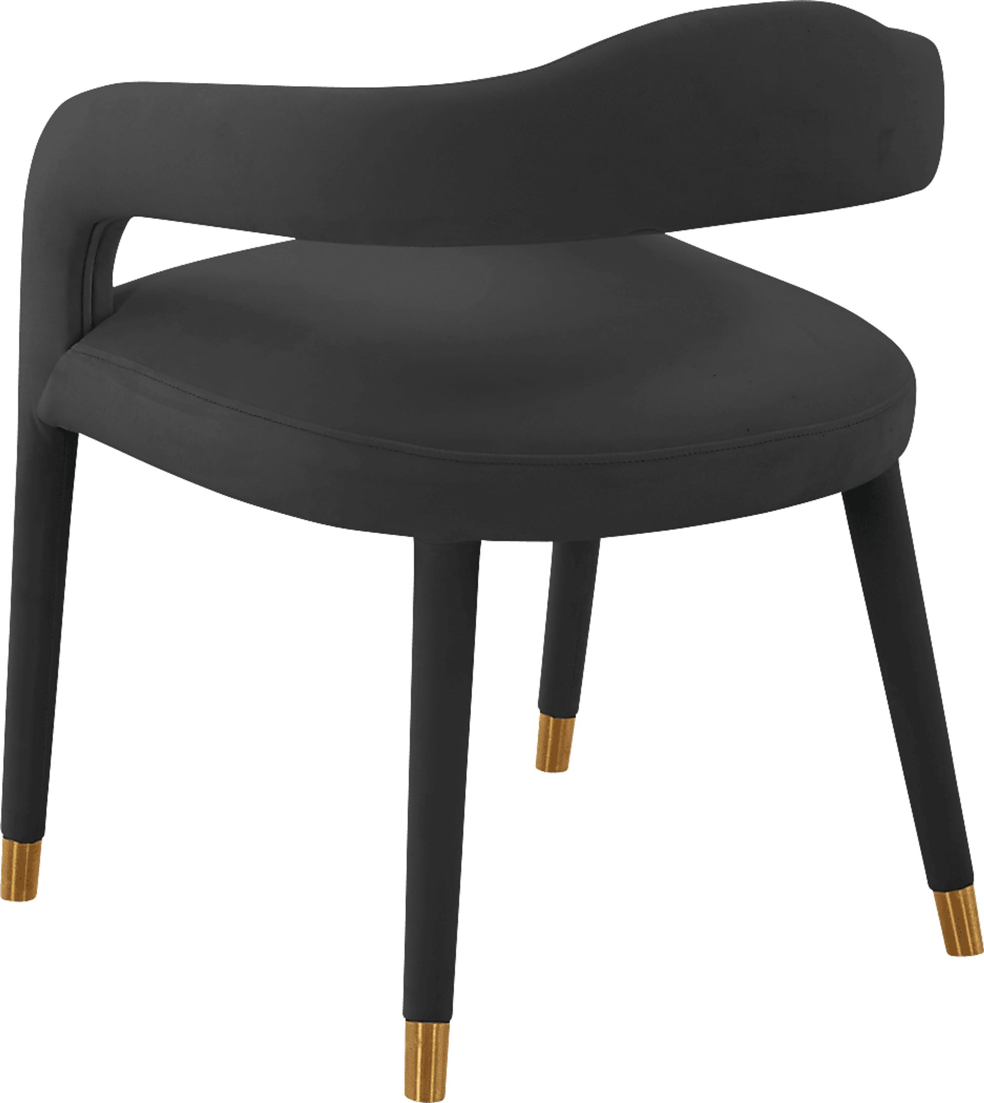 Siletz Black Arm Chair - Image 4