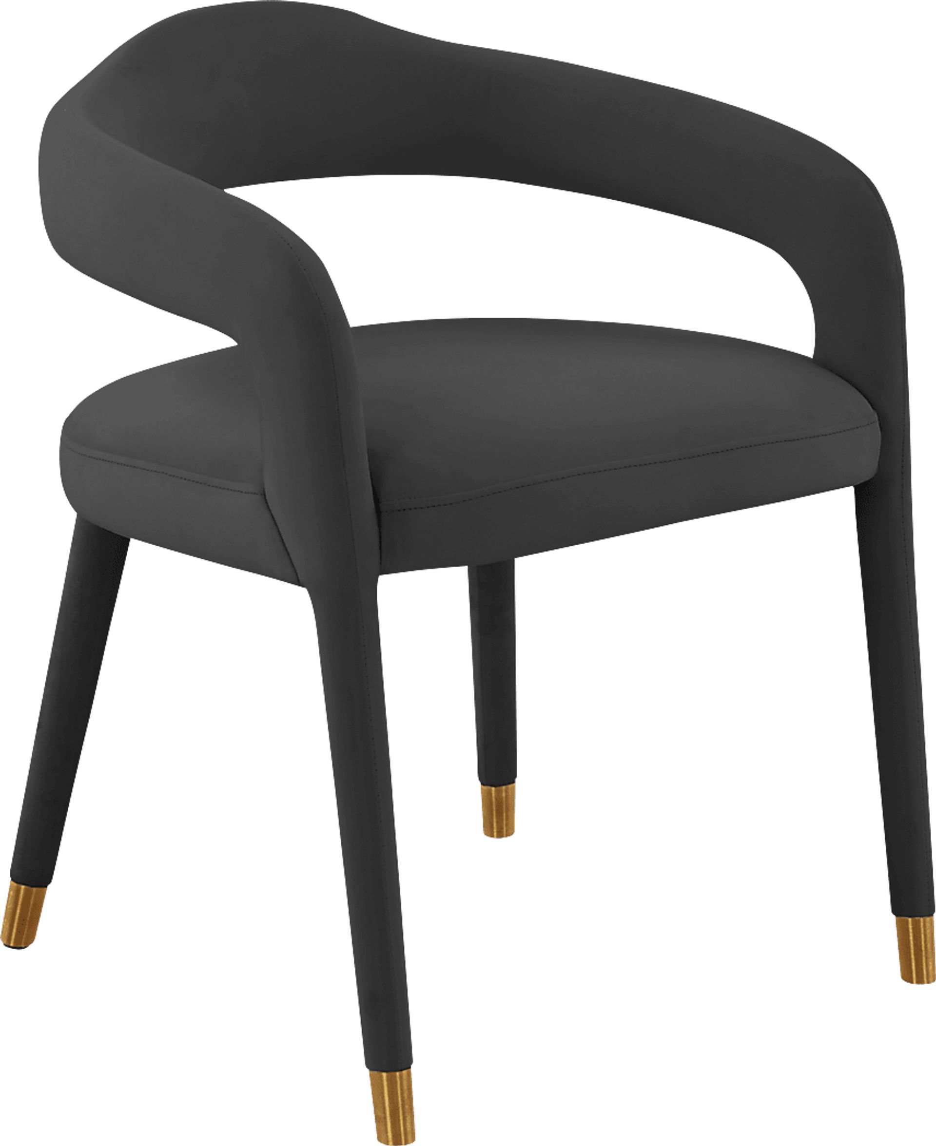 Siletz Black Arm Chair - Image 1