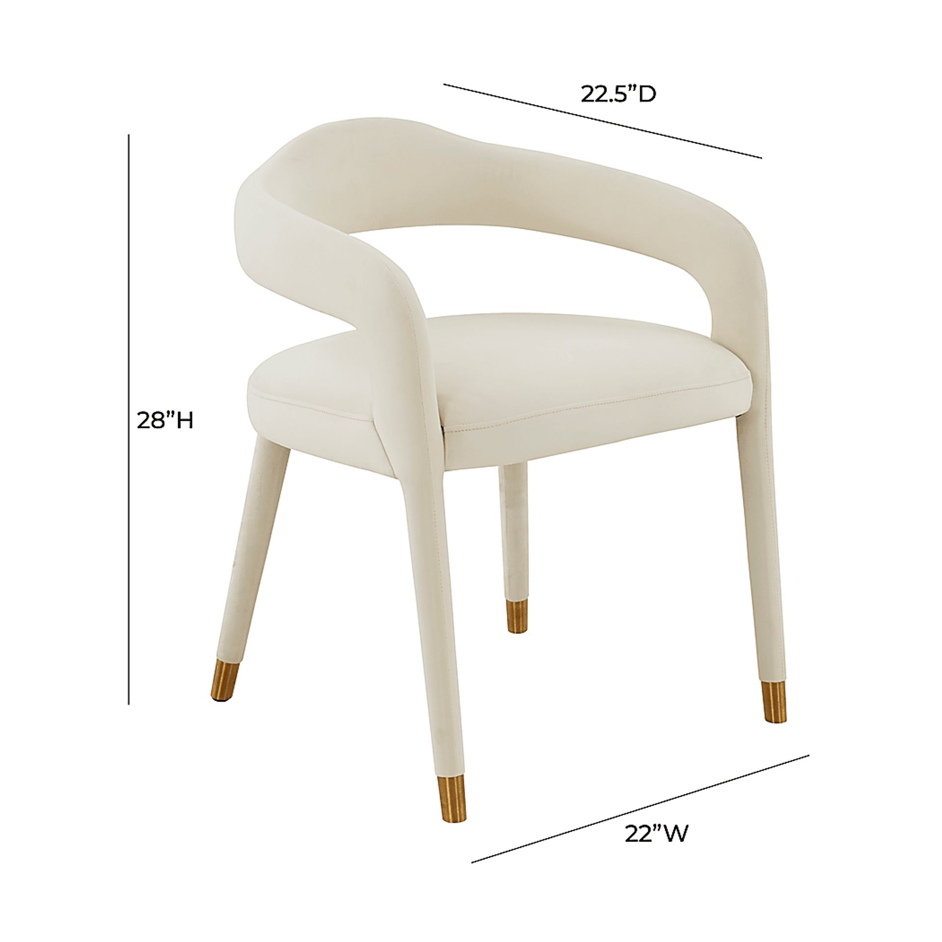 Siletz Cream Arm Chair - Image 5