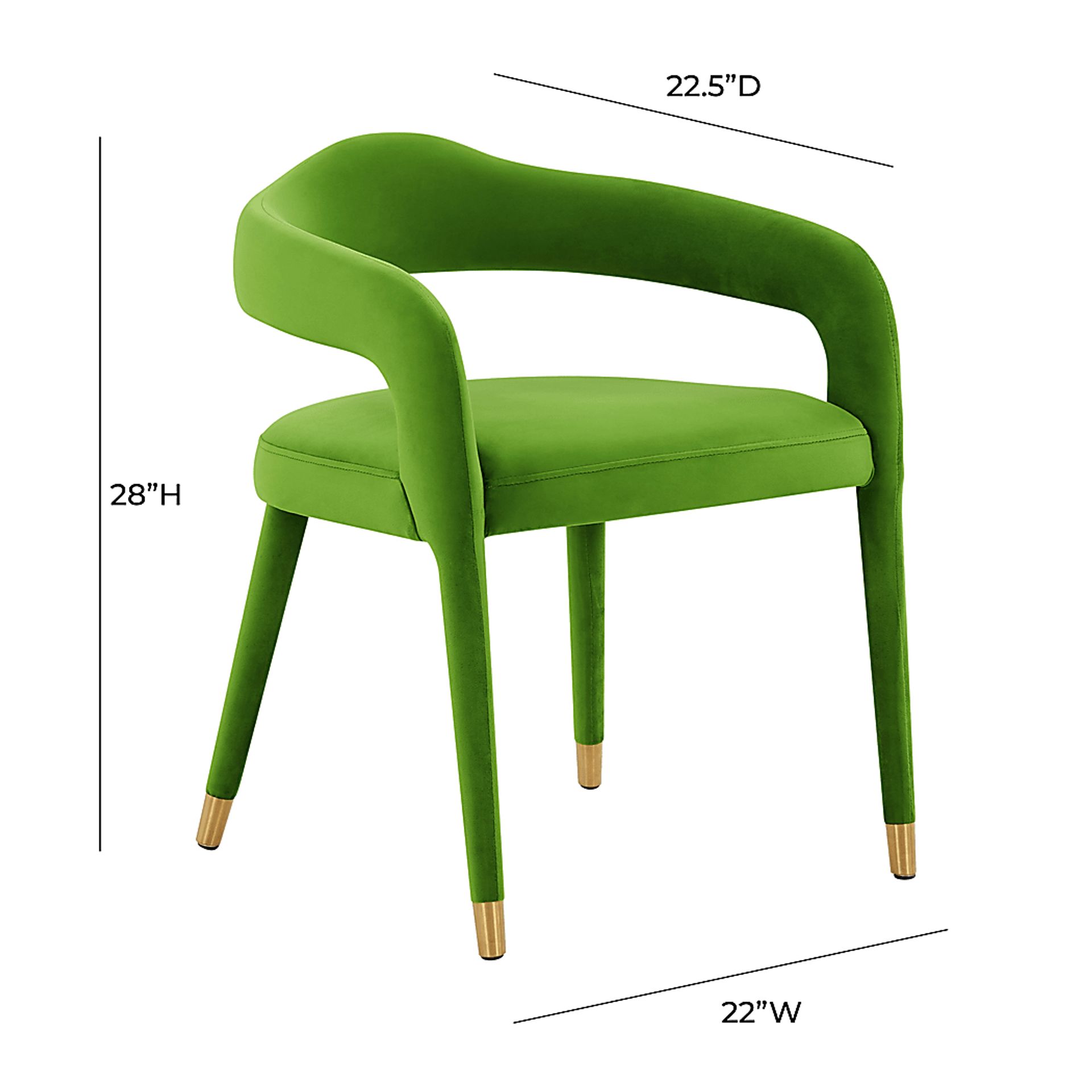 Siletz Green Arm Chair - Image 6