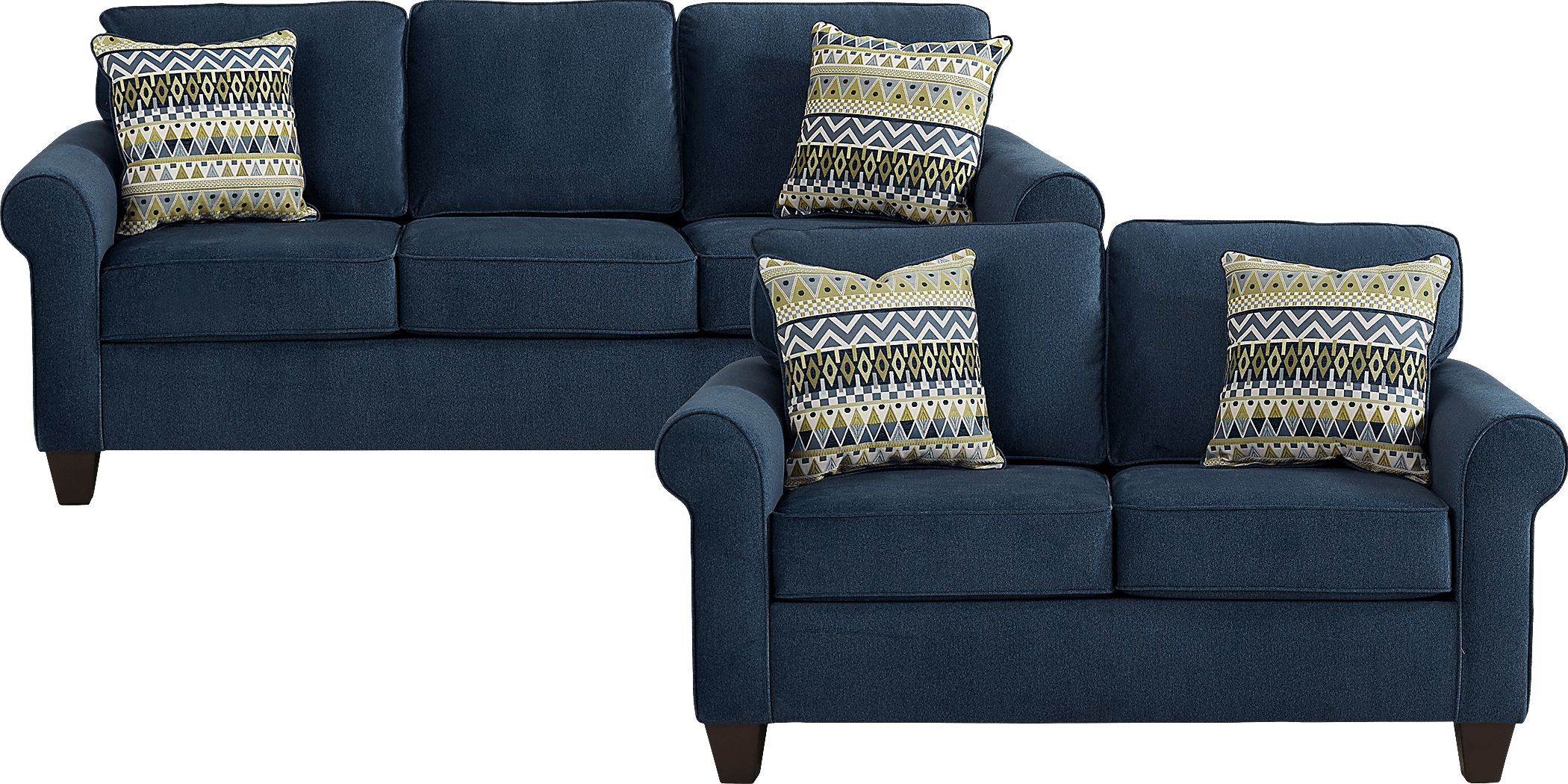 Paradigm Navy 2 Pc Living Room Ashley