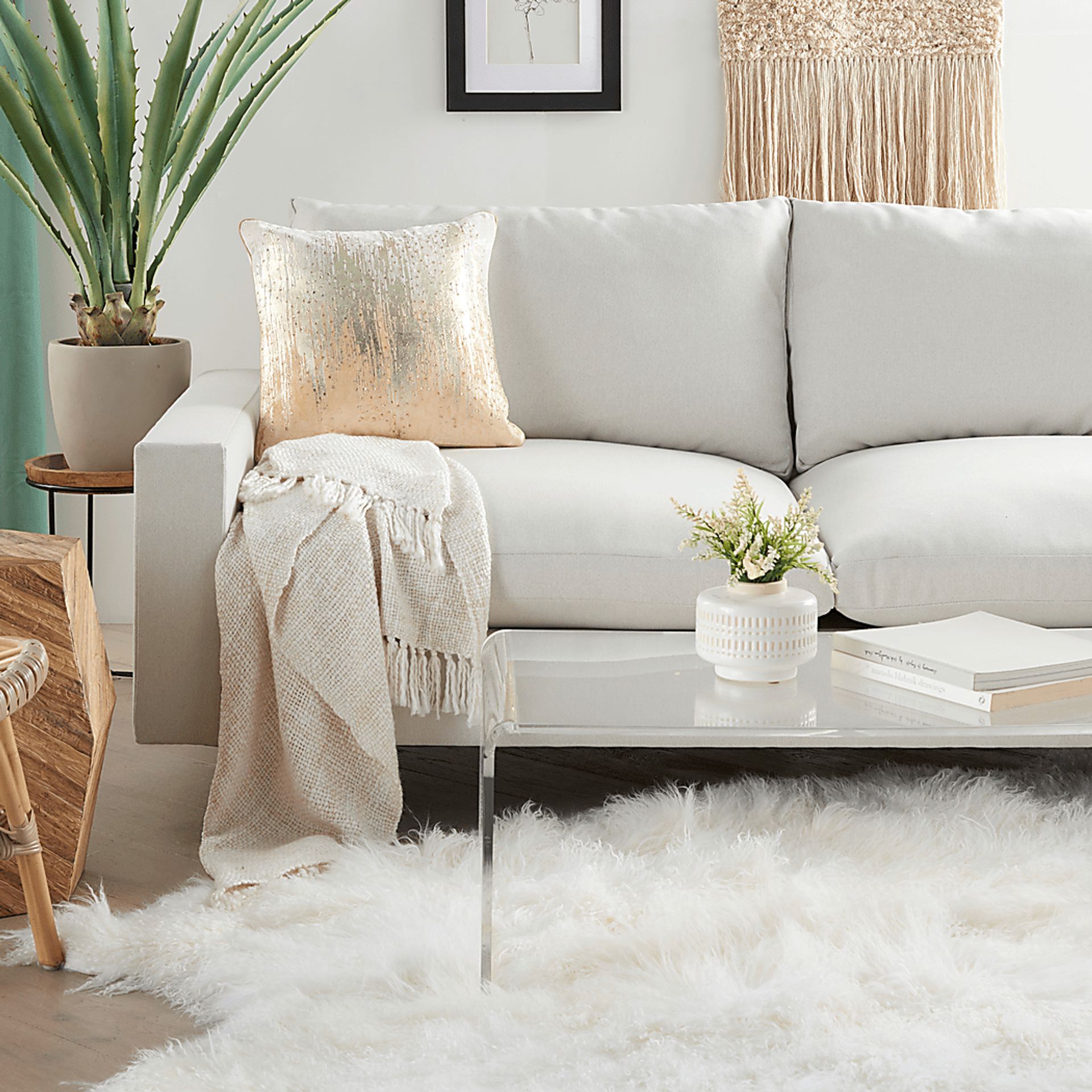 Silkhorn Beige Accent Pillow - Image 2
