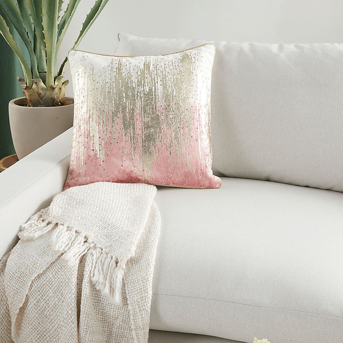 Blush Accent Pillows