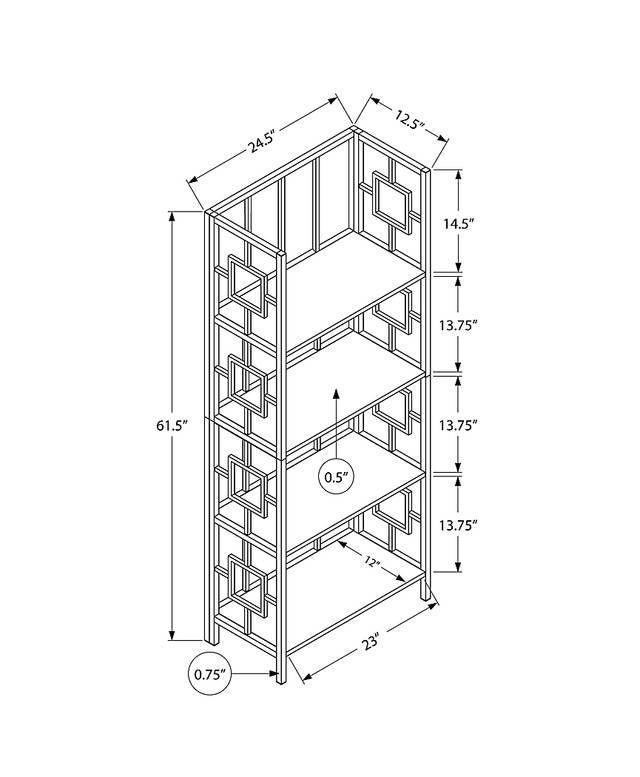 Silkriver White Bookcase - Thumbnail - Image 4