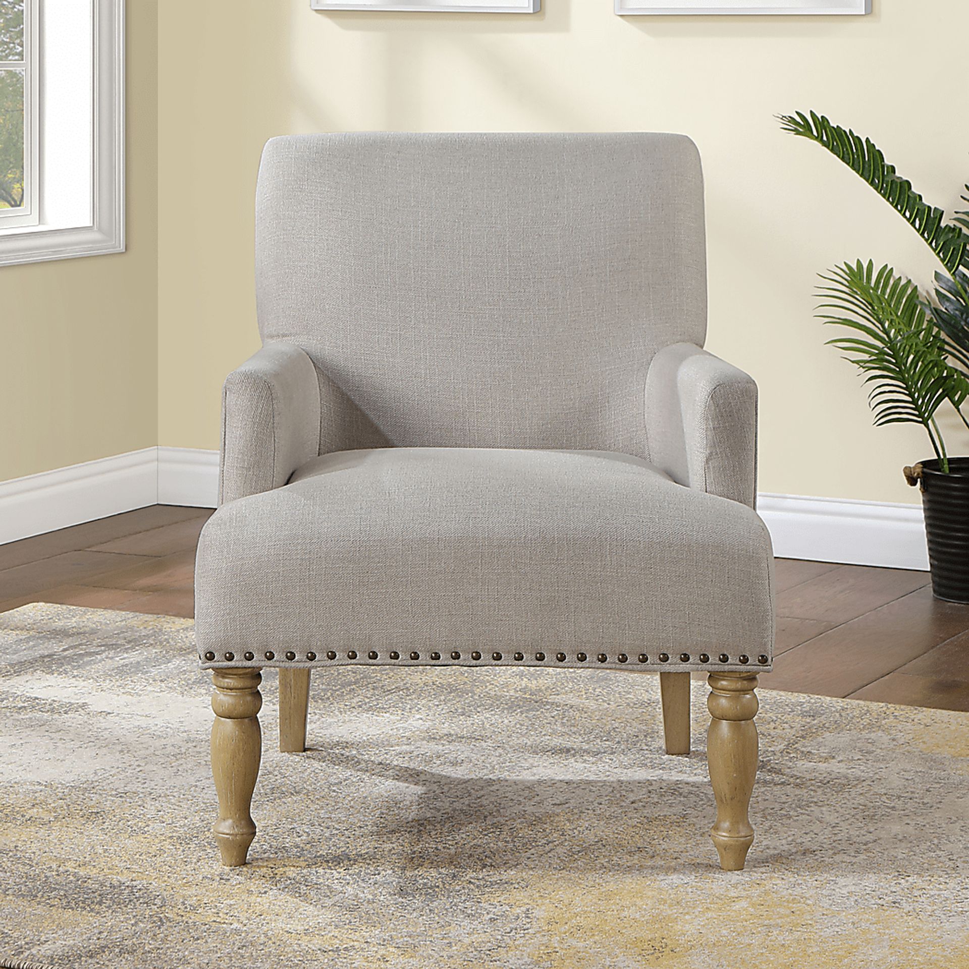 Sillas Beige Arm Chair - Image 2