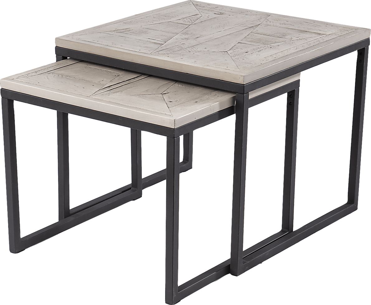 Silliman Gray Nesting Tables, Set of 2 - Rooms To Go