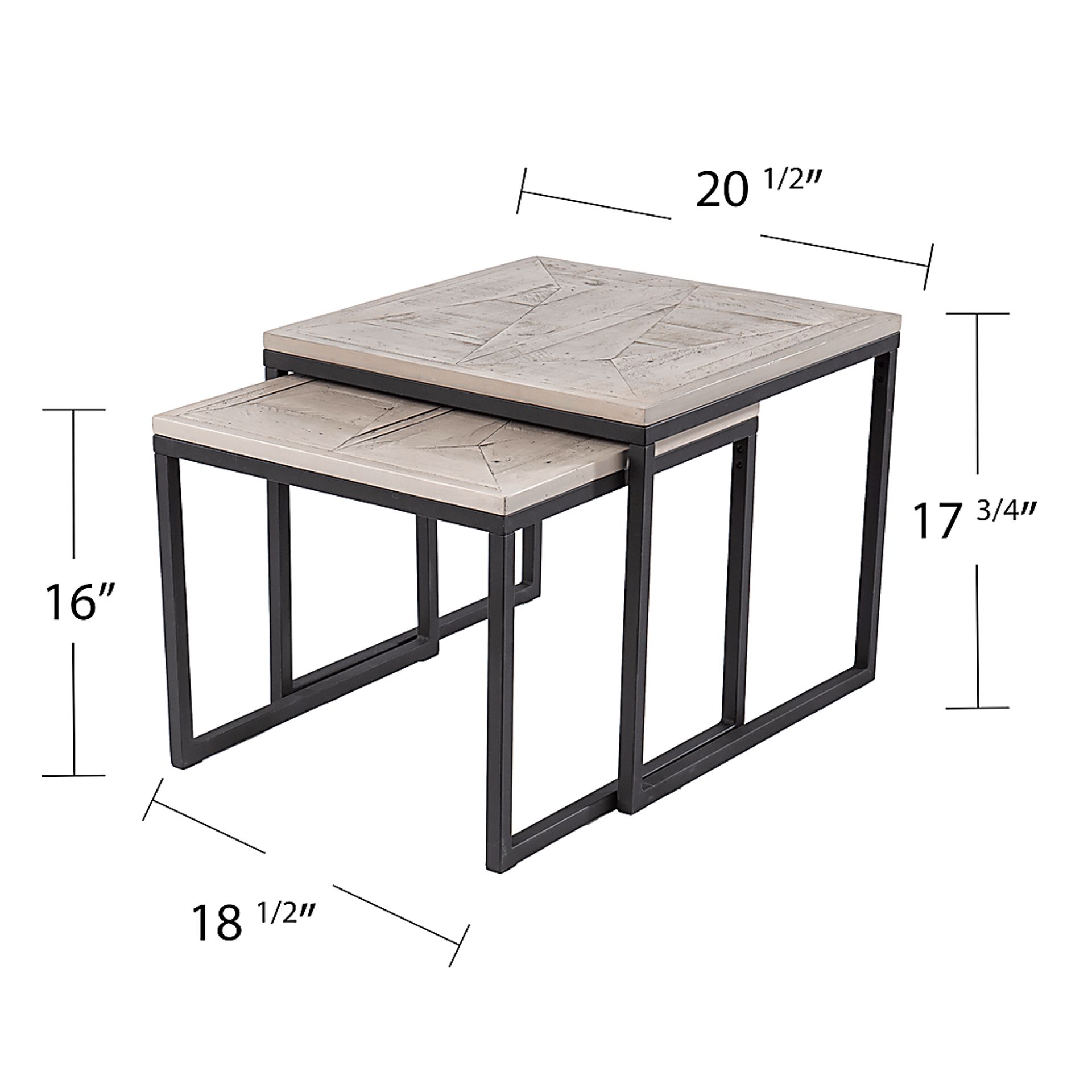 Silliman Gray Nesting Tables, Set of 2 - Image 5