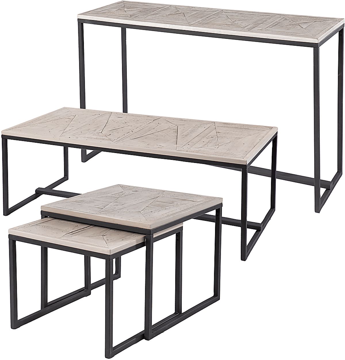 Silliman Gray Nesting Tables, Set Of 2 | Rooms to Go