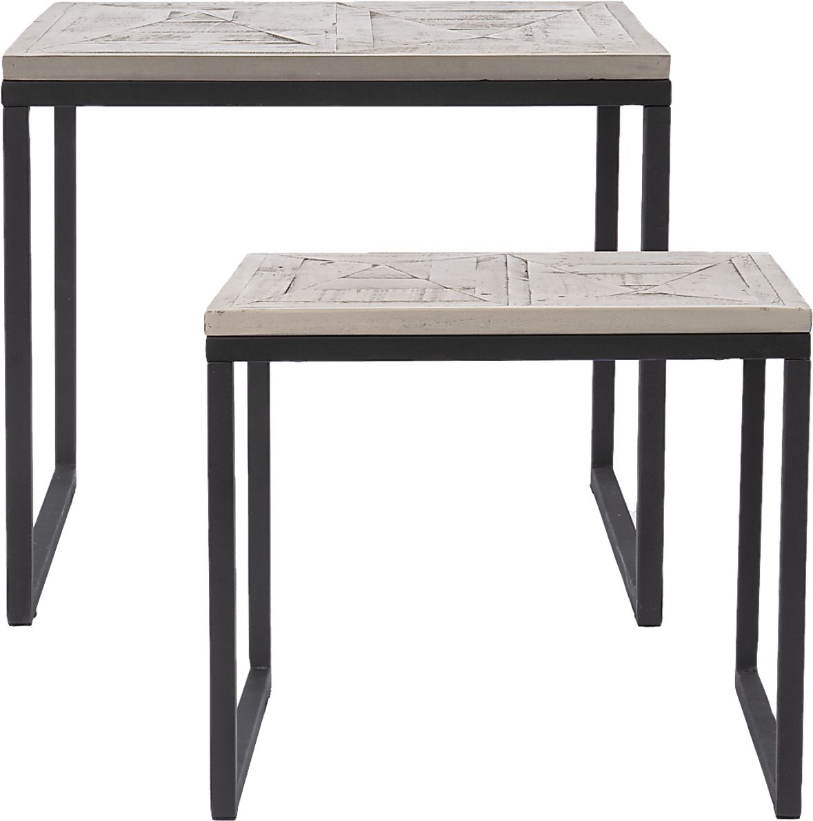 Silliman Gray Nesting Tables, Set Of 2 - Rooms To Go