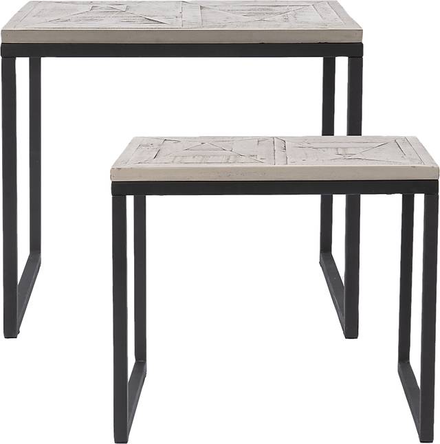 Silliman Gray Nesting Tables, Set of 2 - Thumbnail - Image 1