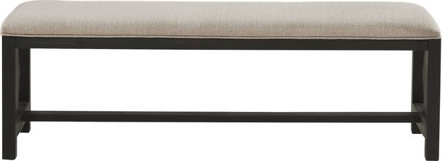 Sillsbee Place Beige Upholstered Bench - Thumbnail - Image 2