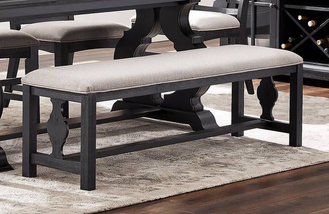 Sillsbee Place Beige Upholstered Bench - Thumbnail - Image 3