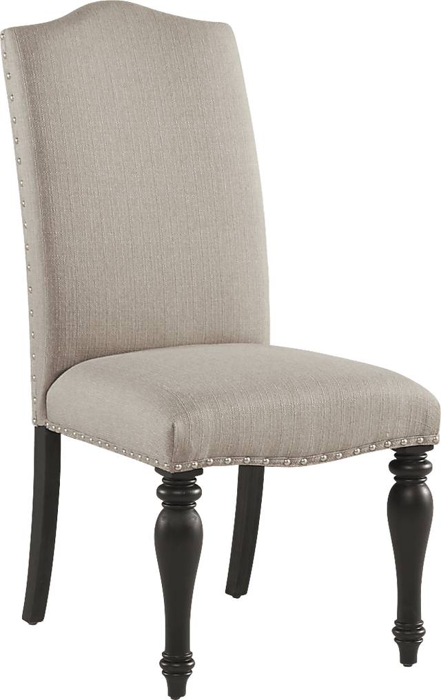 Sillsbee Place Black 7 Pc Rectangle Dining Room with Upholstered Chairs - Thumbnail - Image 4