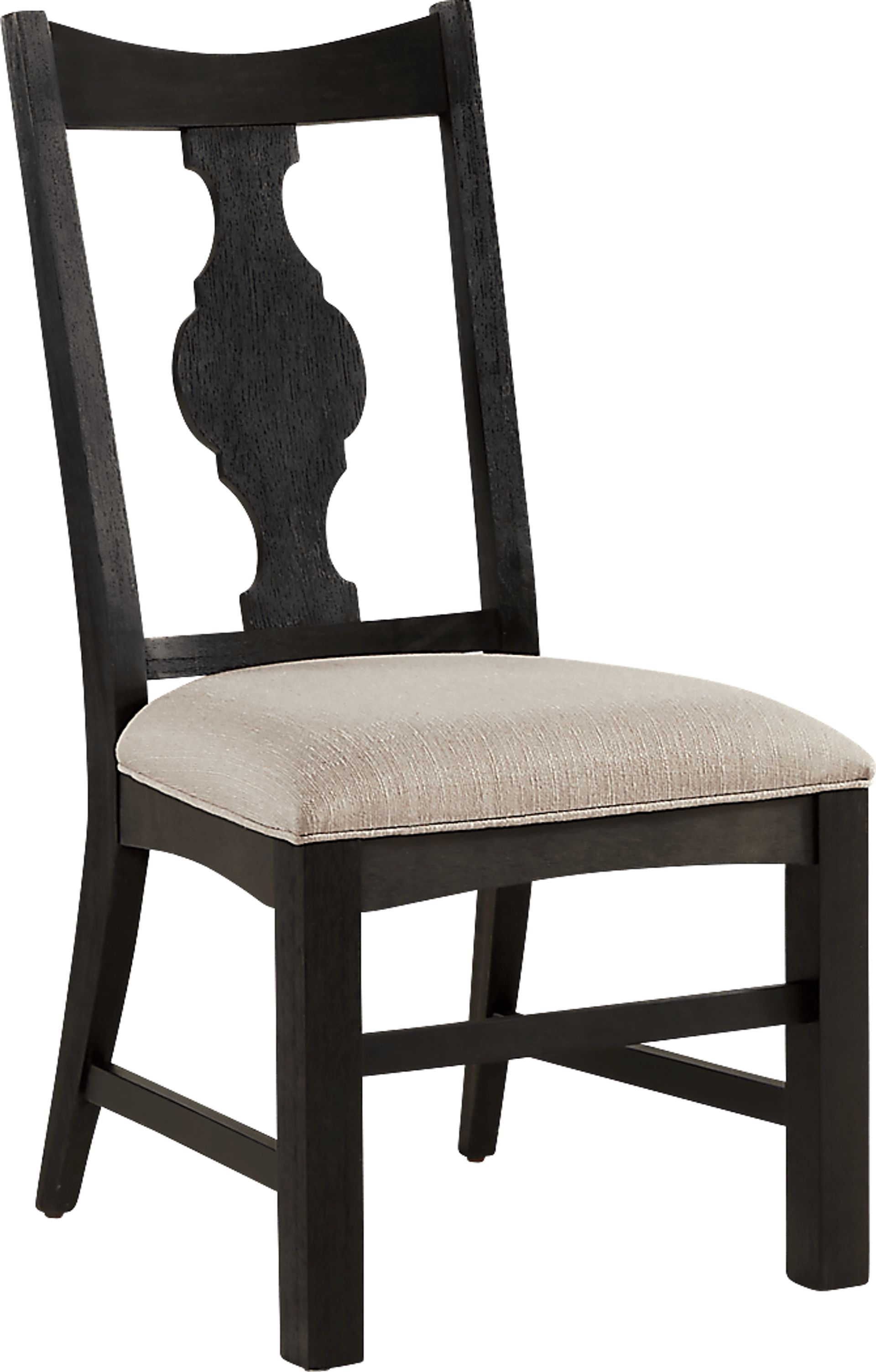 Sillsbee Place Black 7 Pc Rectangle Dining Room with Wood Back Chairs - Image 4