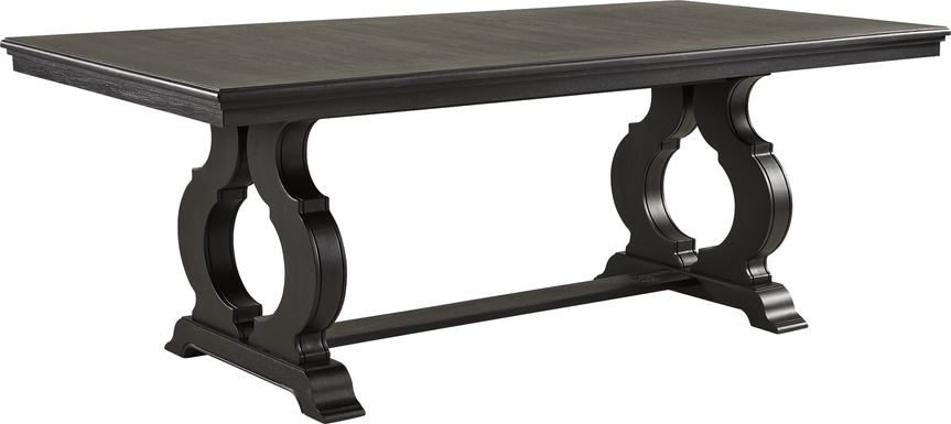 Sillsbee Place Black Rectangle Dining Table