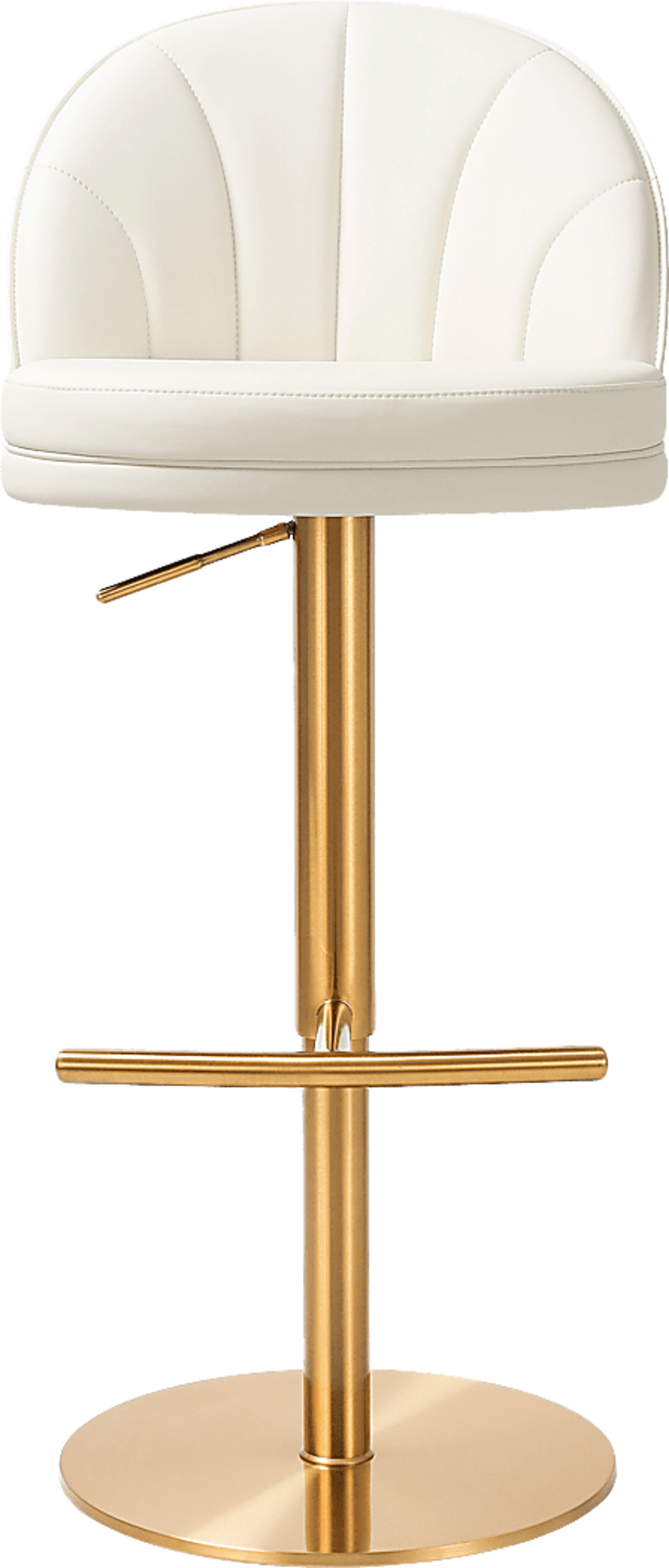 Silsbee Cream Swivel Barstool - Image 3