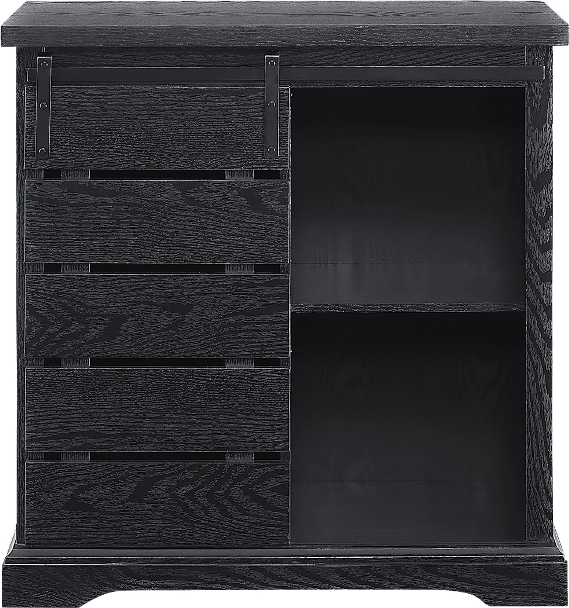 Silvaire Black Accent Cabinet - Image 2