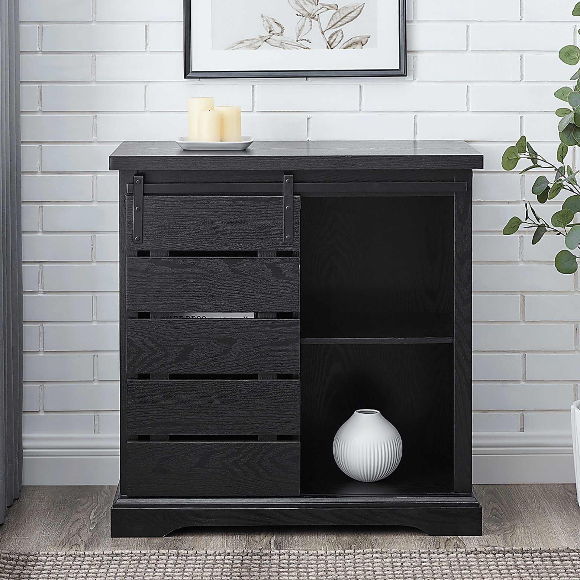 Silvaire Black Accent Cabinet - Image 5