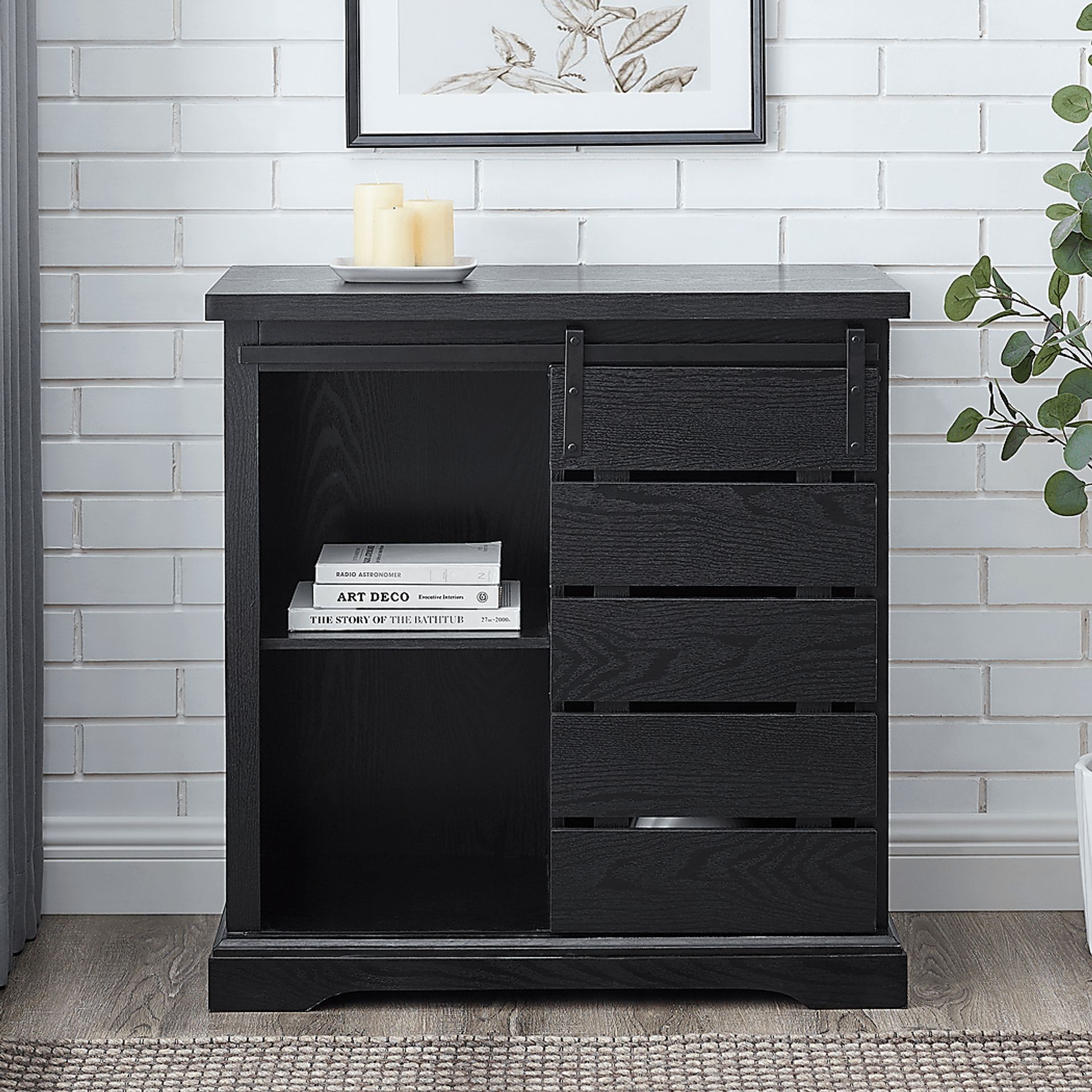 Silvaire Black Accent Cabinet - Image 6