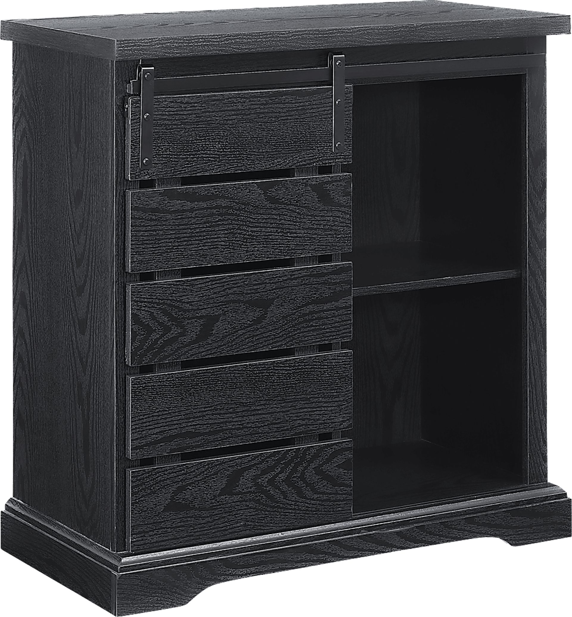 Silvaire Black Accent Cabinet - Image 1